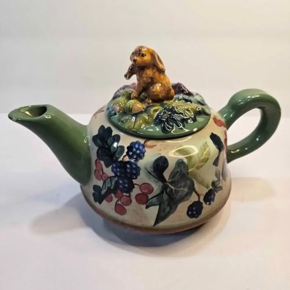 Tracy Porter Beloved Country Collection Teapot Rabbit Lid
